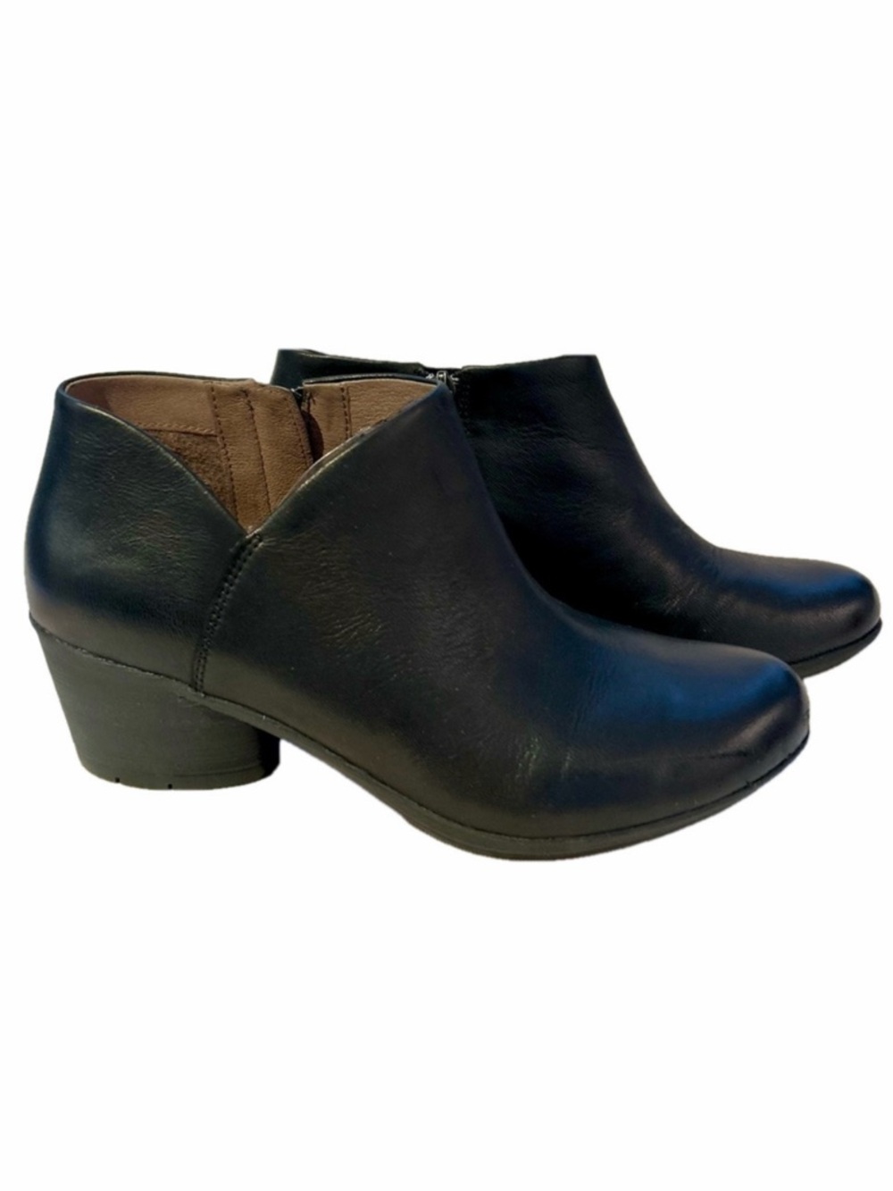 Dansko Raina Black Size 9.5-10 Ankle Boots Burnished Nubuck Leather EUC